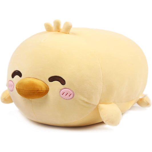 ARELUX 23.6 inch Duck Stuffed Animal Snuggle Pillow Cute Plush Toy Snuggle Buddy Duck Stuffed Animal Kawaii Soft Body Pillow for Kids Boys Girls