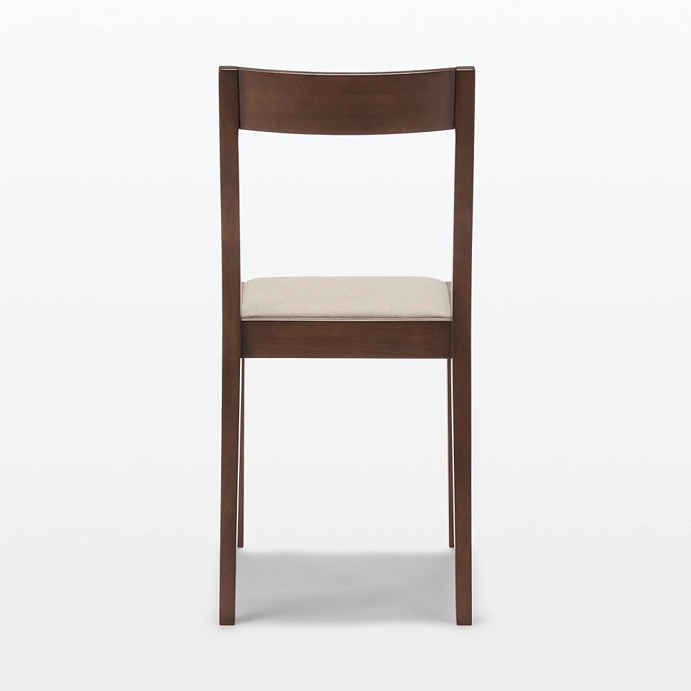 MUJI Wooden Chair Brown Width 38 x Depth 48.5 x Height 79cm Rubber Wood Material 12851639