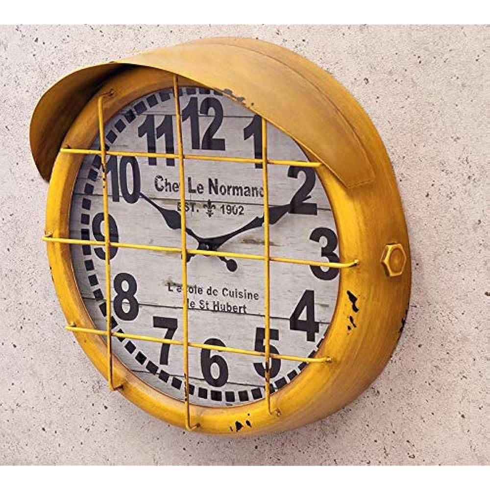 Antique Clock Submarine/Yellow (Submarine) Retro Style Vintage Clock Wall Clock Clock American Goods American Goods Manly
