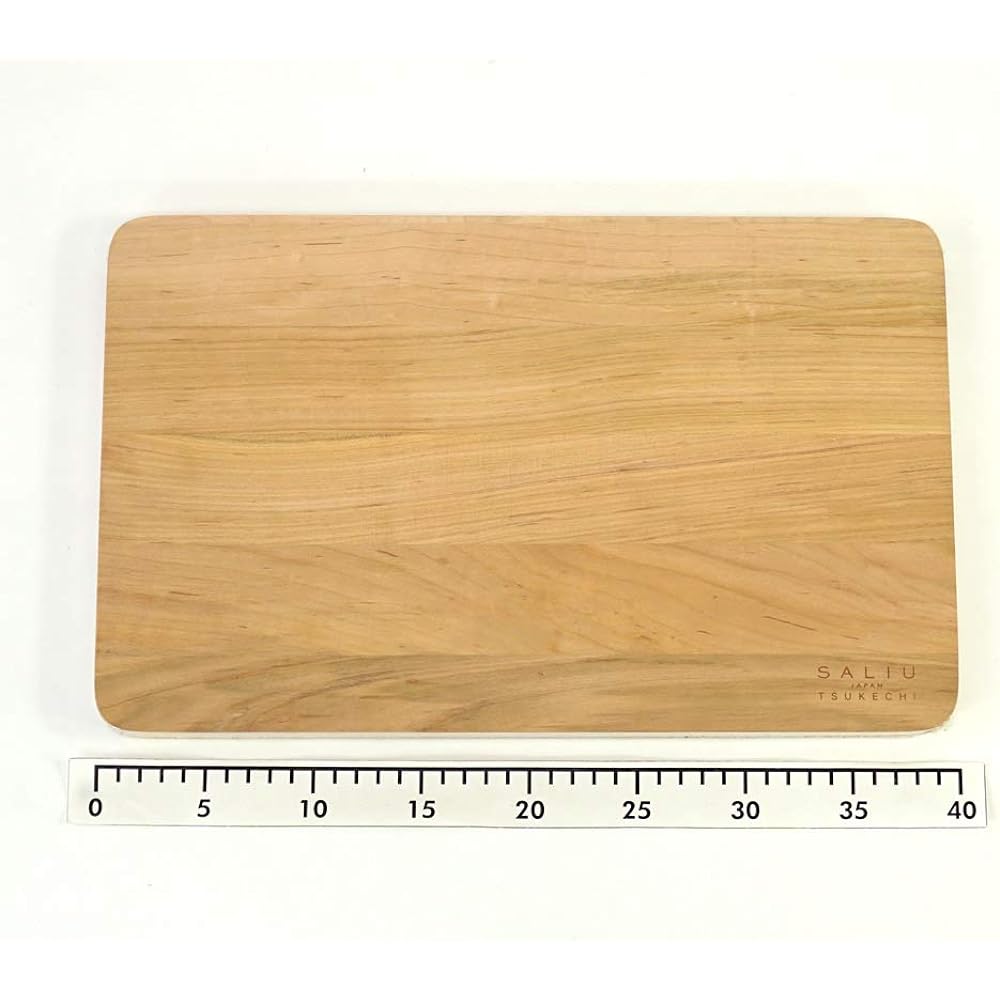 Cutting Board Made in Japan SALIU LOLO | Wild Cherry | Natural Wood | Wooden | Kitchen | Stylish (Large Rectangle)