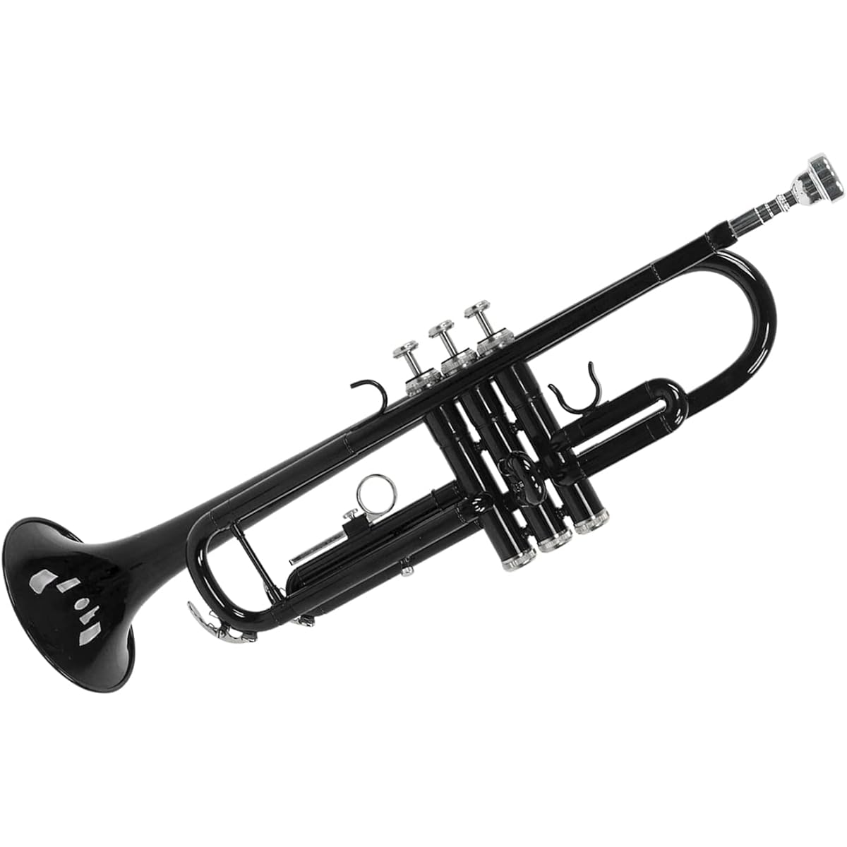 Trumpet set, stable, blast trumpet, mouthpiece, trumpet replacement, aesthetic satisfaction (black)