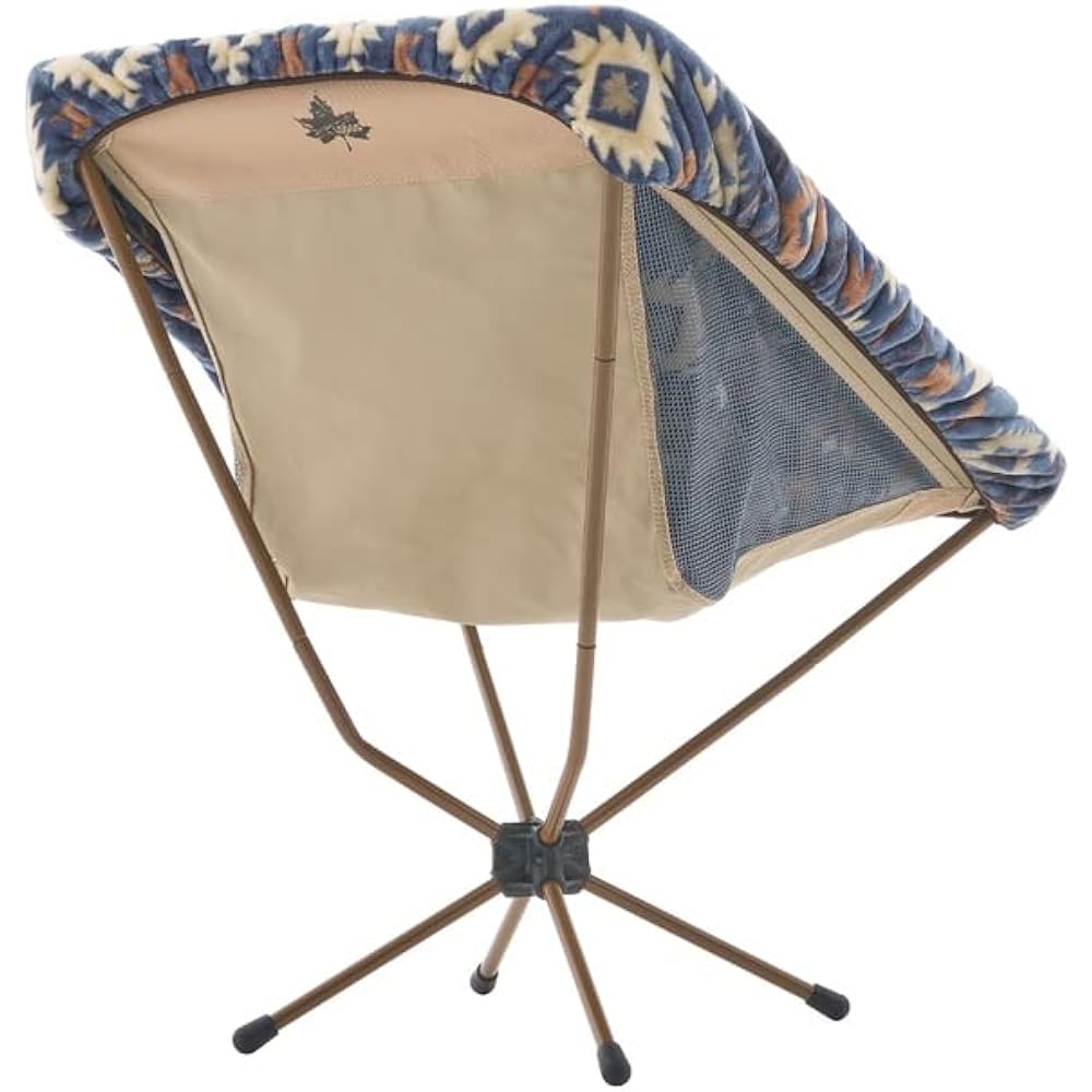 LOGOS Flame Retardant Bucket Chair Cover (Navy/Red) Up to Width 70 x Height 80cm Outdoor Folding Camping Chair Bonfire
