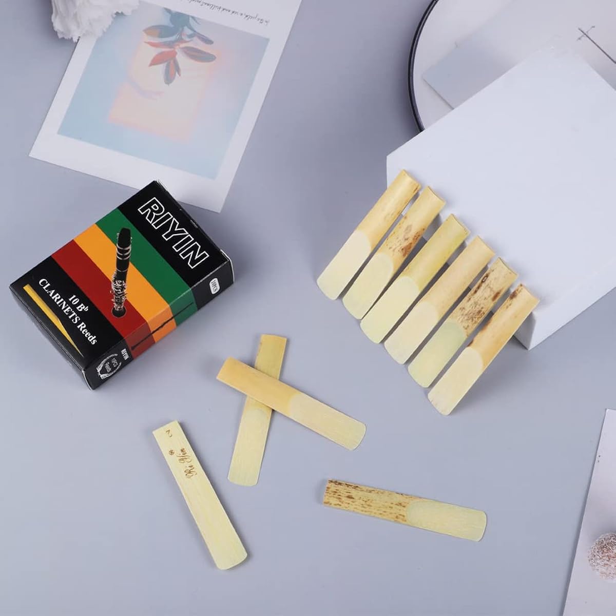 Clarinet Reeds Strength 2.0 Traditional B Flat Clarinet Reeds with Box Pack of 10
