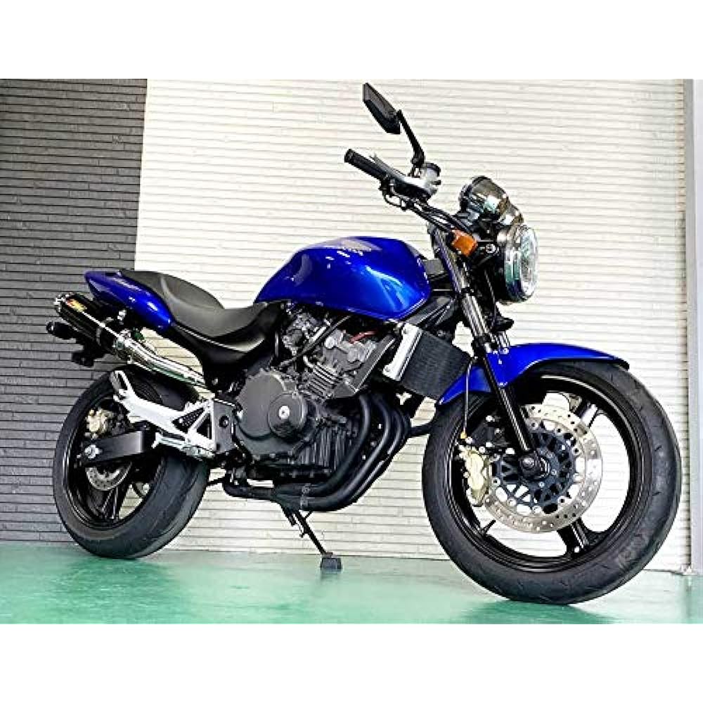 Realspeed Honda Hornet 250 (MC31) Bike Muffler Cougar Stainless Steel Black Color Muffler RSP-CGA-001