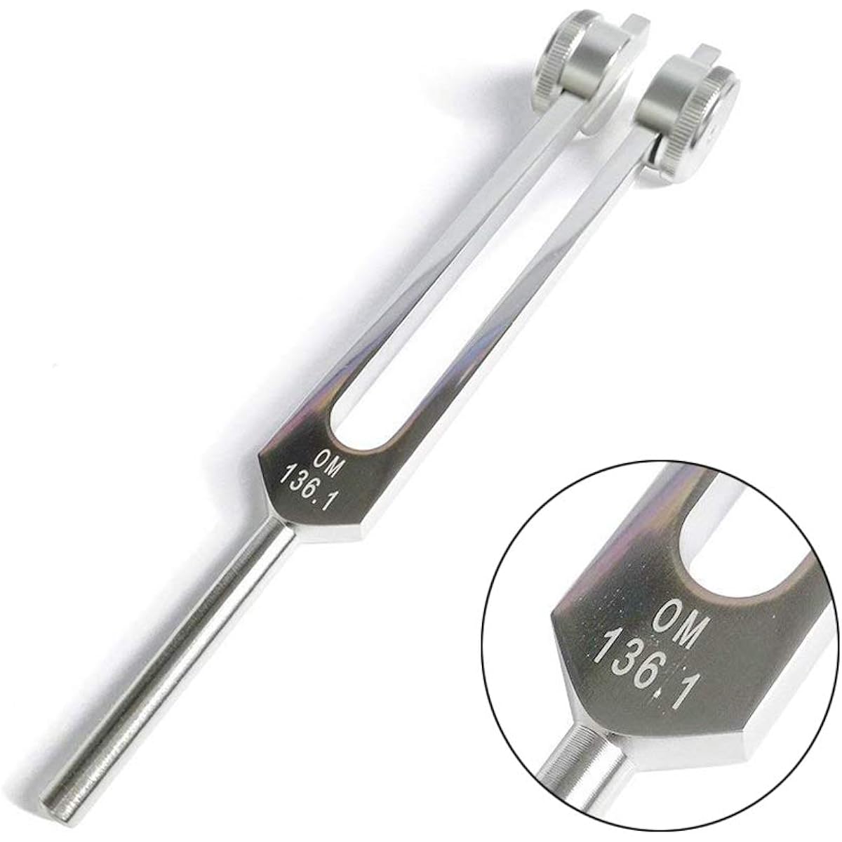 Tuning Fork OM 136.1 HZ Tuning Fork - Chakra Tuning Energy Fork Effective for Immune System and Circulation Heart Chakra Meditation Yoga Perfect Healing Instrument