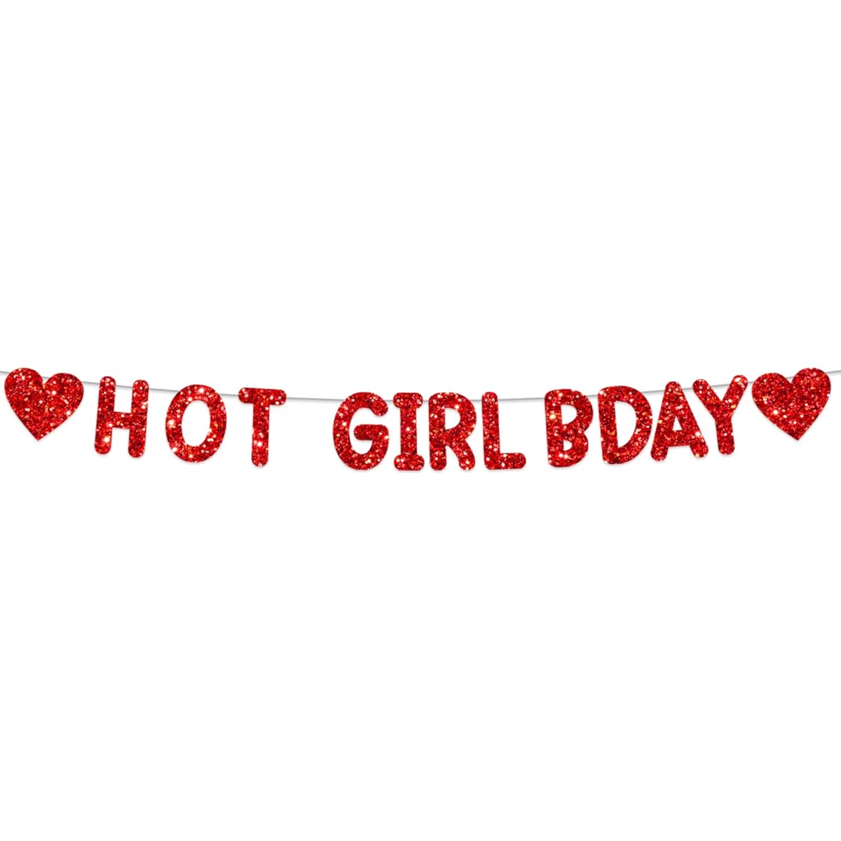 Hot Girl Bday Banner Backdrop Burn Book Theme Decorations for Women Girls 21st 30th Birthday Party Decor Gag Gift HBD Bridal Shower Wedding Bachelorette Night Out Hen Party Supplies Red Glitter