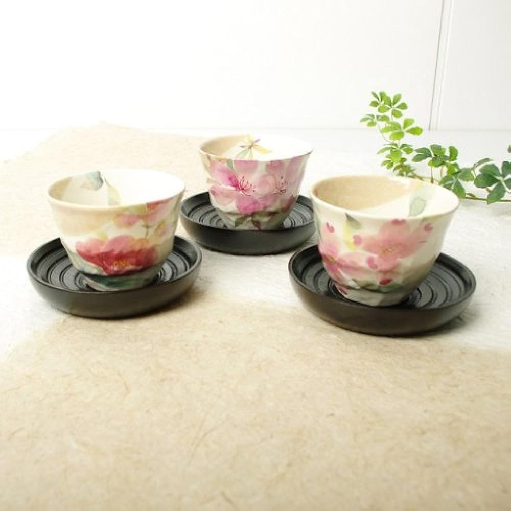 Ceramic Indigo Flower Kaori Sencha with teapot Multicolor Size: Approximately φ9.2 H6.7 02378