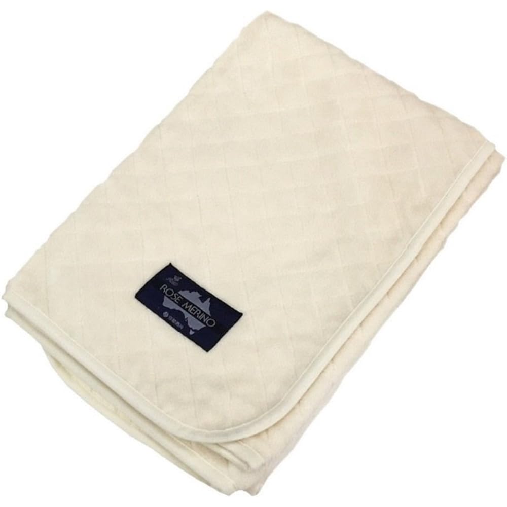 nishikawa [Nishikawa] Wool padded blanket, rose merino, made in Japan, washable, double size, 140 x 205 cm, blue WPO1238 D