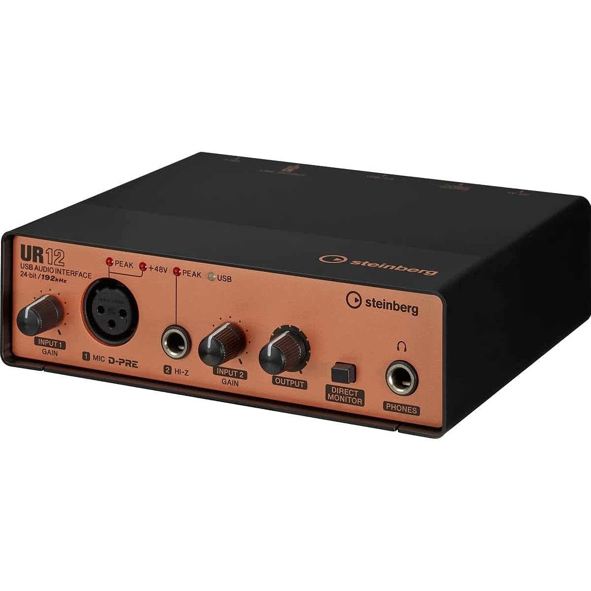 Steinberg USB Audio Interface Pack UR12 Black & Copper Model UR12B PS Pack