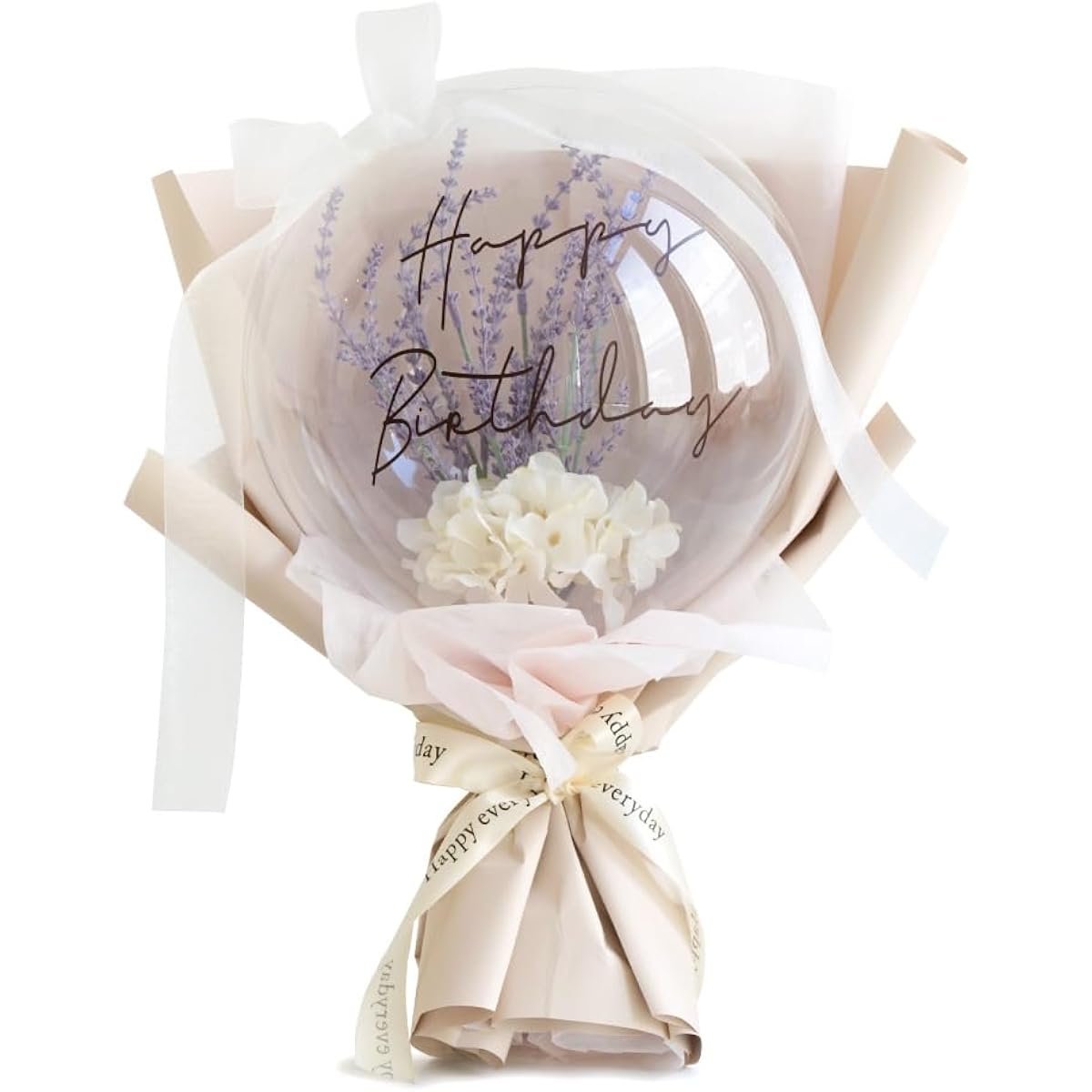 Balloon Gift Balloon Bouquet Birthday Anniversary Celebration Flowers Balloon Flowers Hare no Hi Balloon (Happy Birthday Lavender)