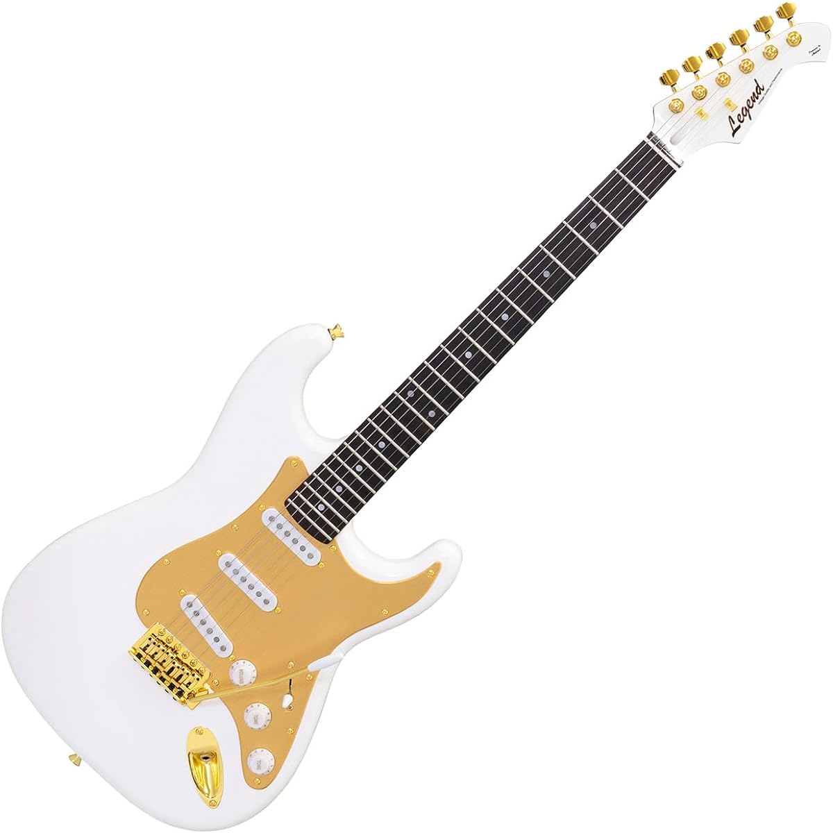 LEGEND LST-AZ Electric Guitar Stratocaster Type Anodized Pickguard Gold Parts Legend