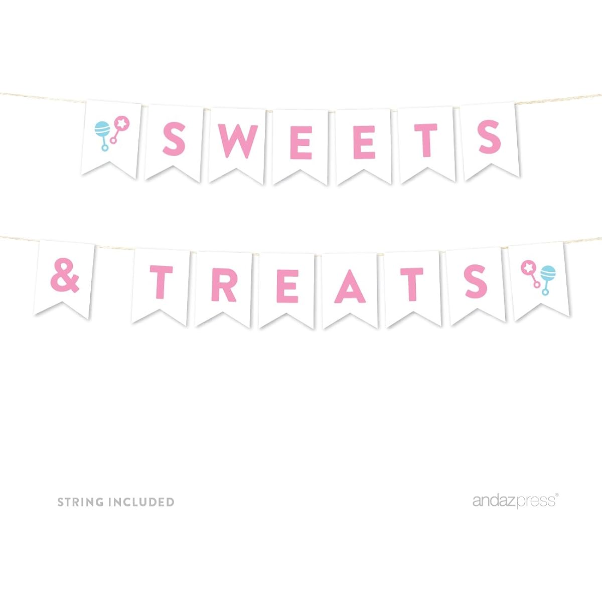 Andaz Press Team Pink Team Blue Gender Reveal Baby Shower Collection