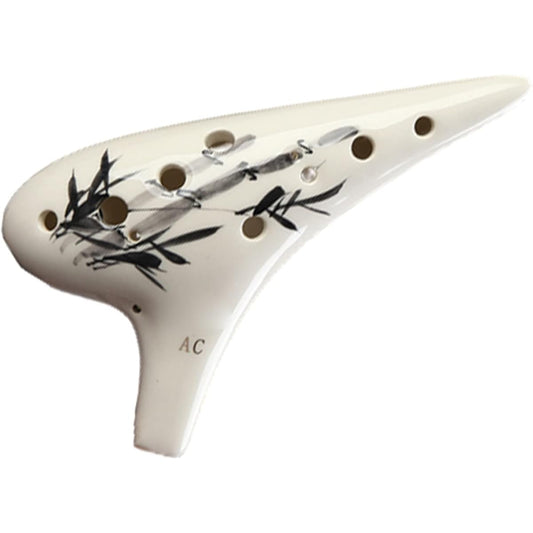 12 Hole Alto C Tone Ceramic Ocarina Musical Instrument Professional Hand-painted Ocarina Ocarina Instrument Suitable for Beginners and Adults (3)