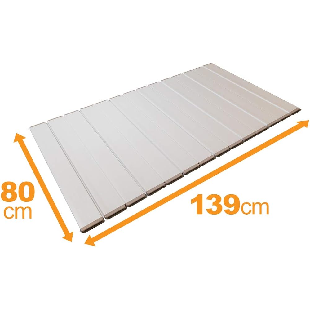Topre Folding Bath Lid Luxness 80 x 139cm Ivory W14