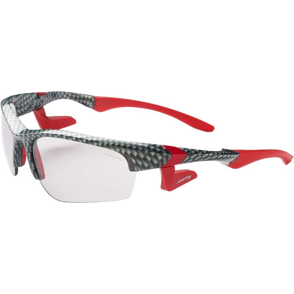 AirFly AirFly Nose Padless Sports Sunglasses Sharp Lens Carbon Style/Smoke Clear AF-101 C6 AF-101 C6