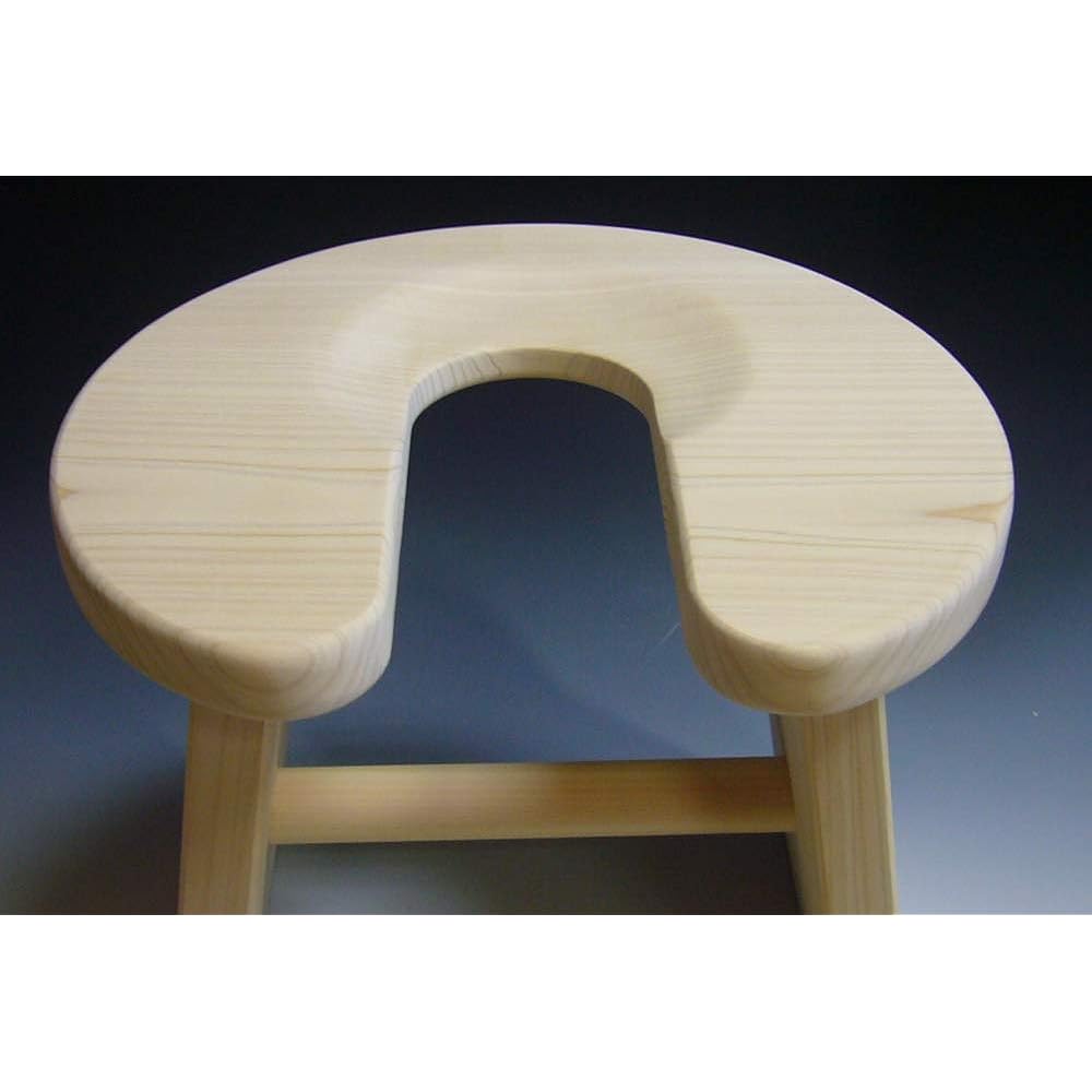 Kiso Crafts Wooden Bath Chair, Healing Incense, Domestic Hinoki (Foot Height) Width 30 x Depth 26.5 x Height 30 cm