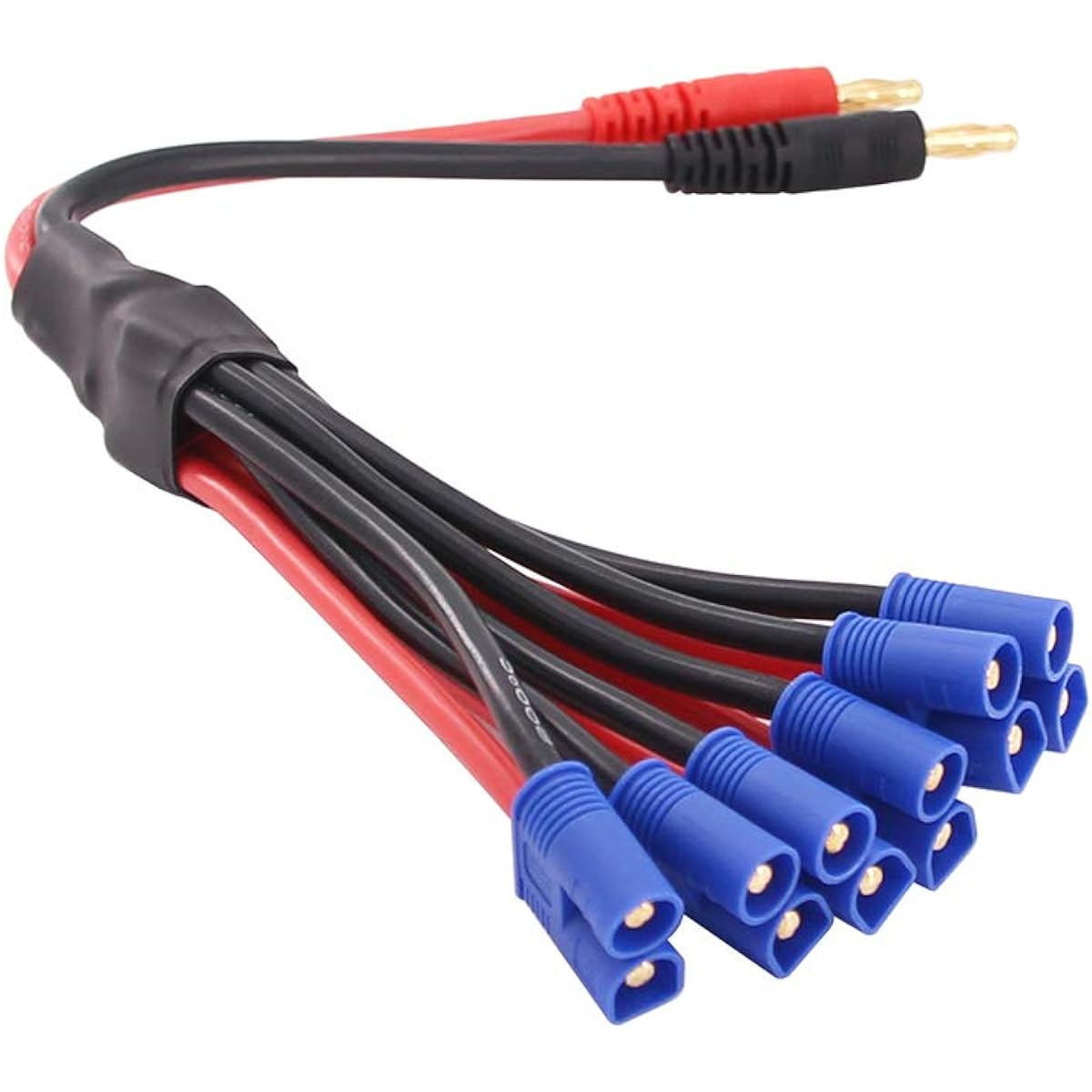 OliYin 1pc 6 EC3 Connector to 4mm Banana Plug Parallel Adapter Battery Charging Cable 26cm