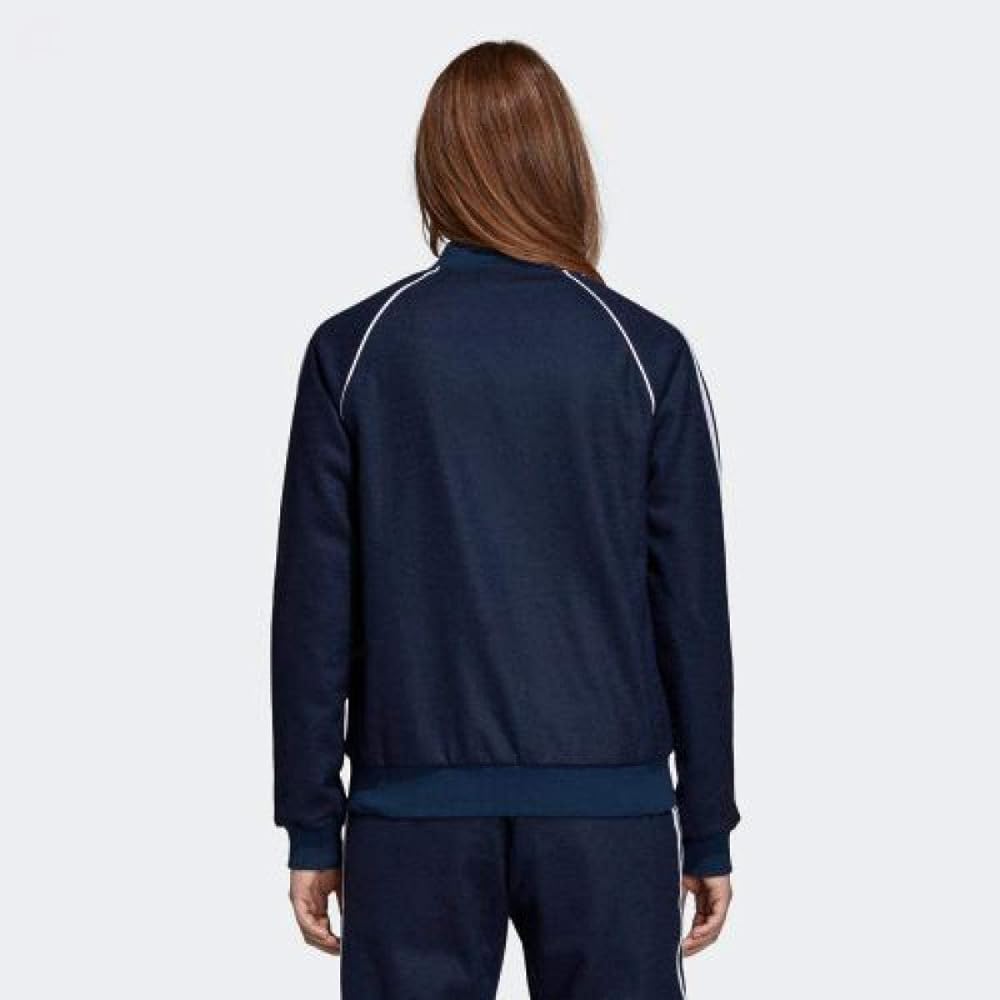 adidas Adidas SST SUPERSTAR TRACK TOP Superstar Track Top Jacket Wool Blend Single Jersey Women's L (162-168cm) Domestic Genuine Product FIV57 College Navy