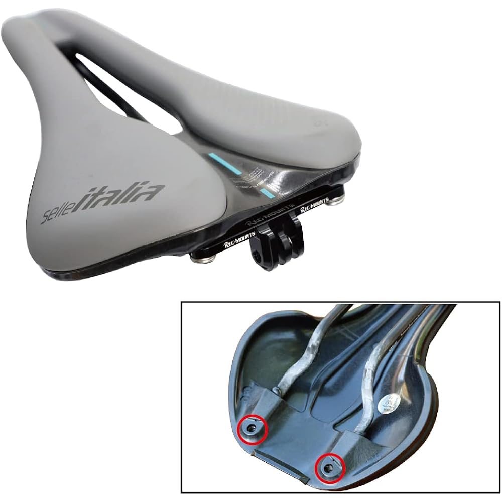 (Rec Mount) Saddle Mount for Selle Italia [SelleItalia-SDGP] For Saddles with screw holes (dowel holes) such as Selle Italia FLITE BOOS and NOVUS BOOST EVO.