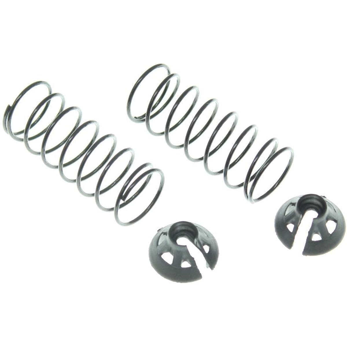Redcat BS214-020-RR Shock Spring and Cup Blackout (2 of each item) (Big Bore BS214-001 shock only)