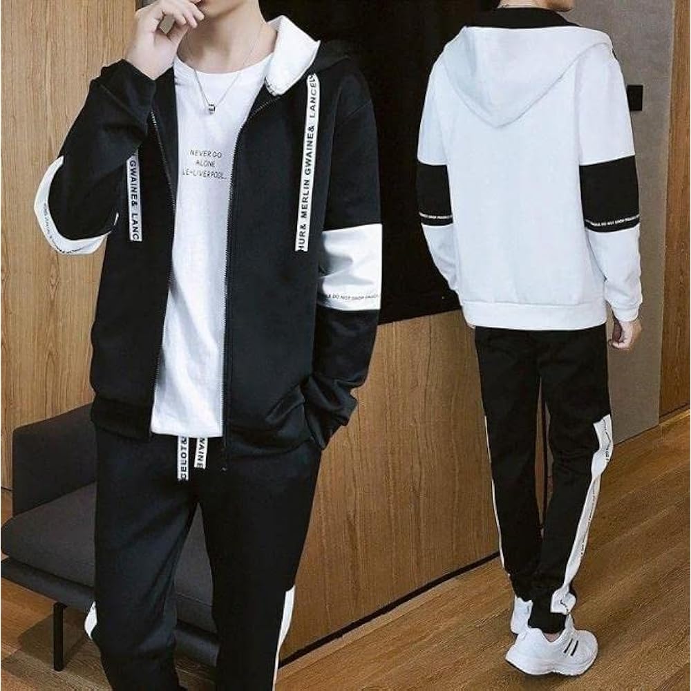 [EMPTIO] Running Bottoms Setup Men's Top and Bottom Set Trousers Slim Sweatshirts Jogger Outdoor Military