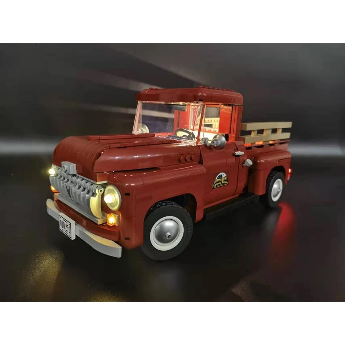 Brick Loot Deluxe LED Light Lighting Kit for 1950s Pickup Truck 10290 (LEGO Set NOT Included! Model Not Included)
