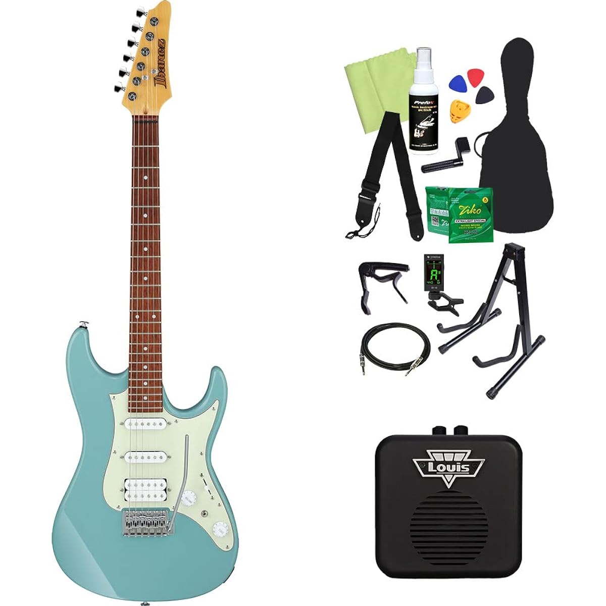 Ibanez AZES40 Electric Guitar Beginner 14-piece Set [With Mini Amplifier] PRB Stratocaster Type Ibanez