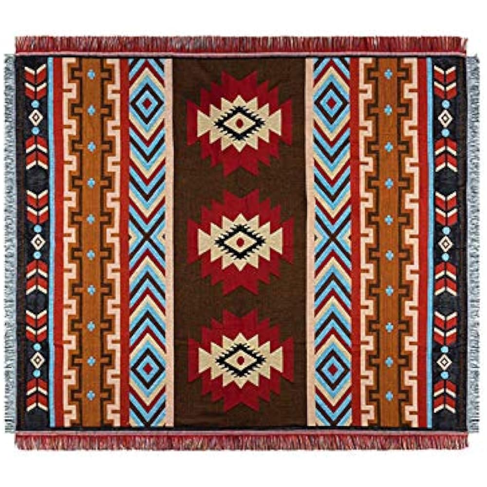 Peel Forest El Paso Blanket Multi Cover Mexican Rug Native Pattern Ortega Pattern Camping Rug Saddle Blanket Car Sleeping Mat Outdoor Van Life 130X160cm...