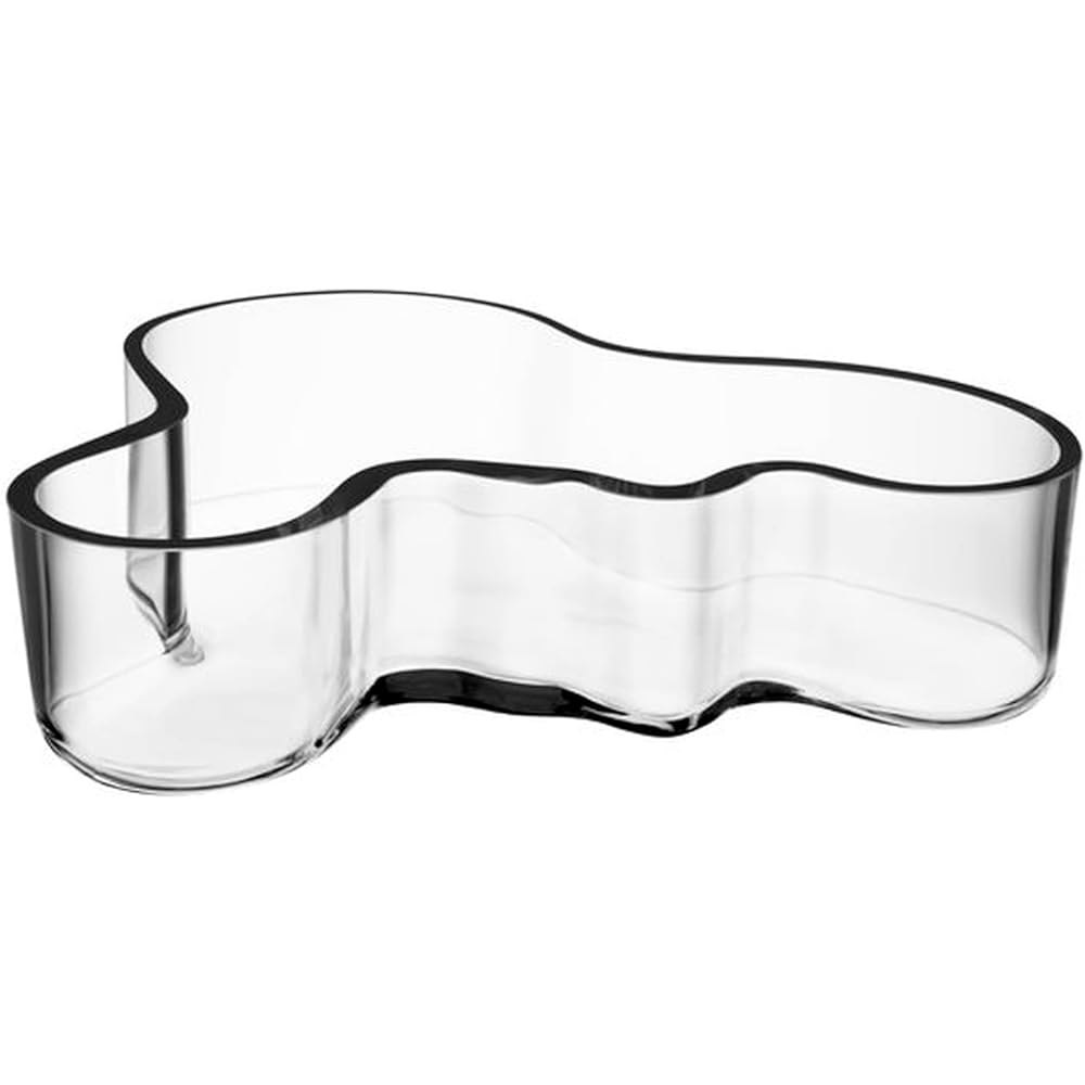 [Regular Imported Product] Iittala Alvar Aalto Collection Bowl Dish 50 x 195mm Clear 1007035