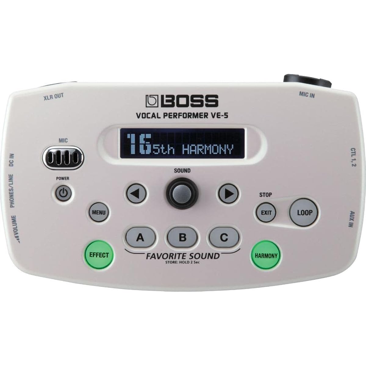 BOSS Vocal Performer White VE-5-WH