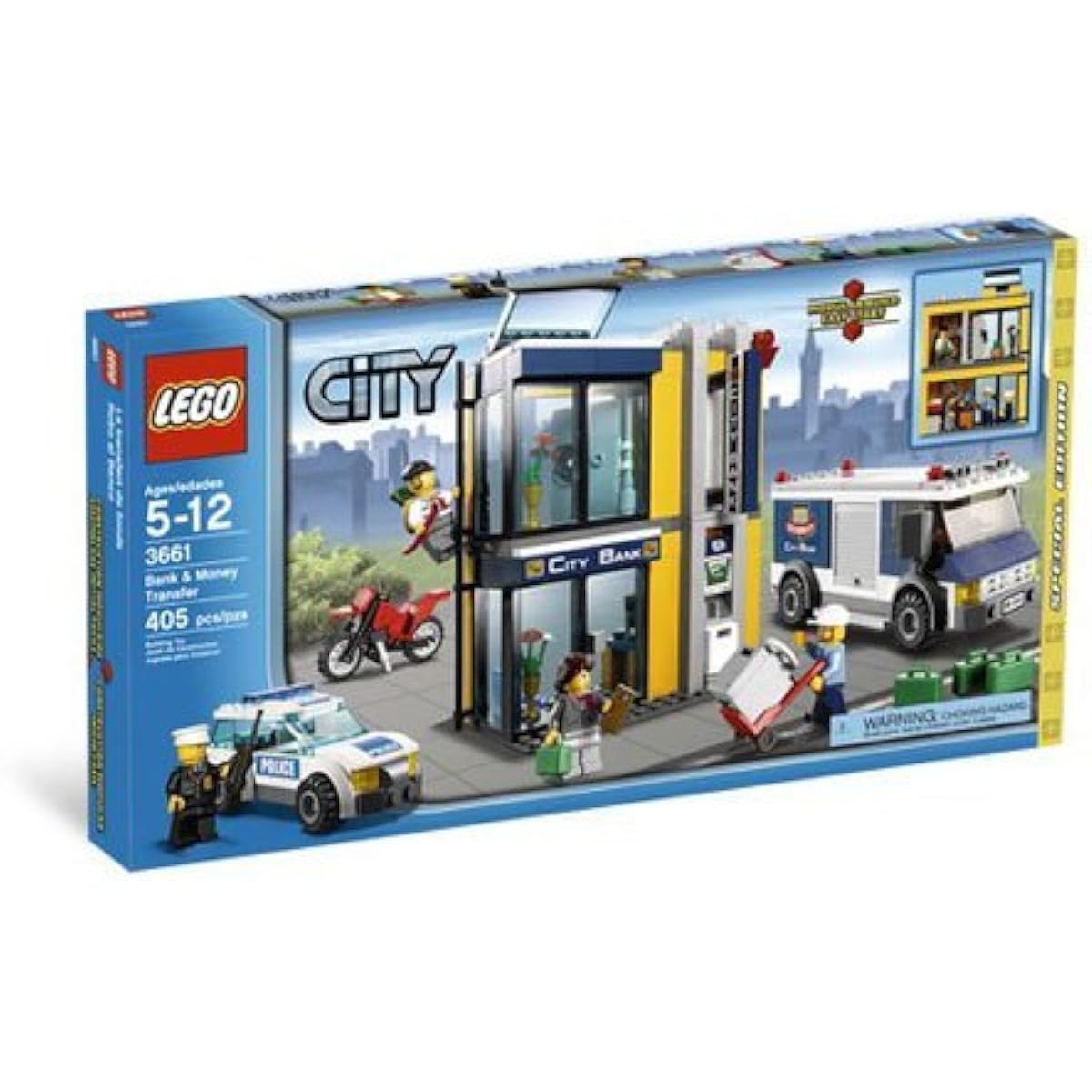 Lego City - Bank and Cash Transport Vehicle - 3661 Lego City Police Bank & Money Transfer [Parallel Import]