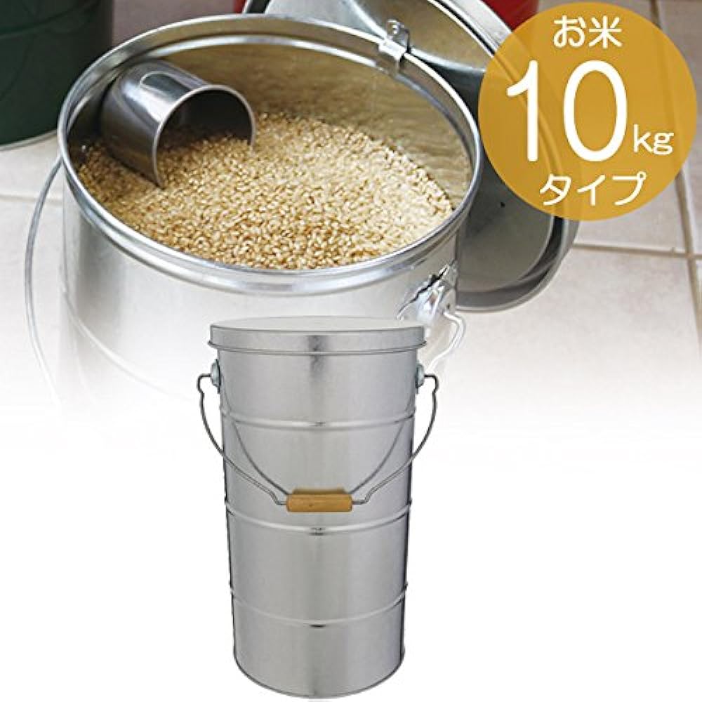 Rice Pot Rice Stocker 10kg OBAKETSU Silver