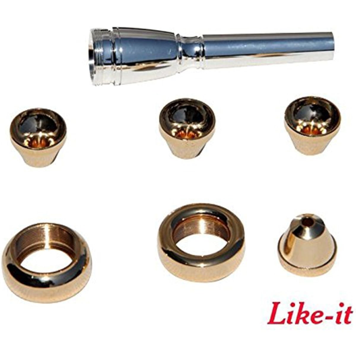 Trumpet mouthpiece set 4 sizes 3C 2C 2B 3B