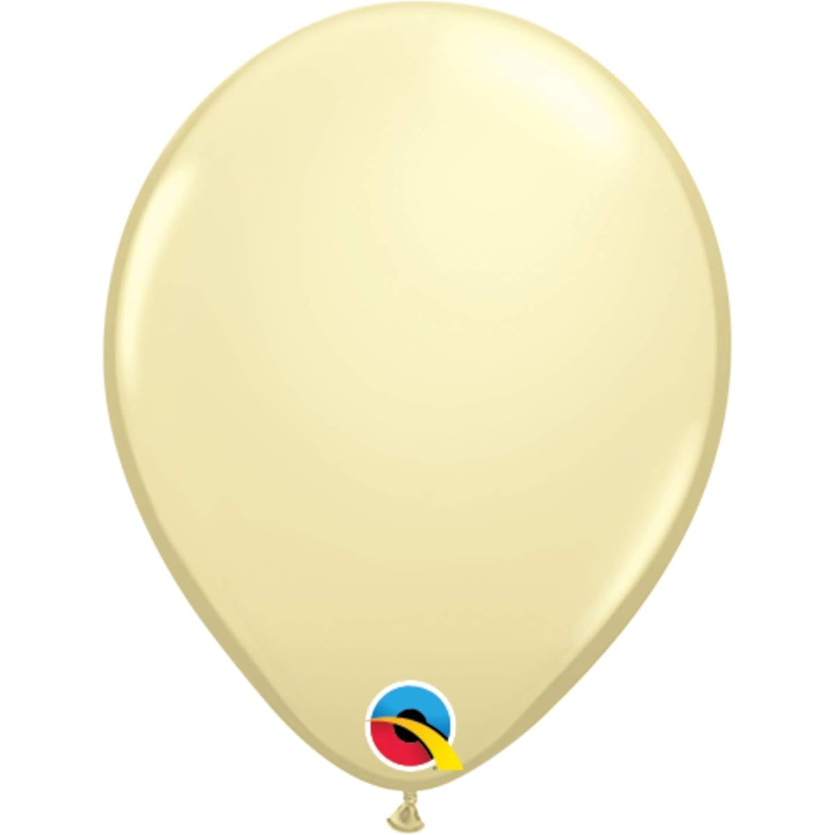 Qualatex 5" Ivory Silk Latex Balloons (100pcs)