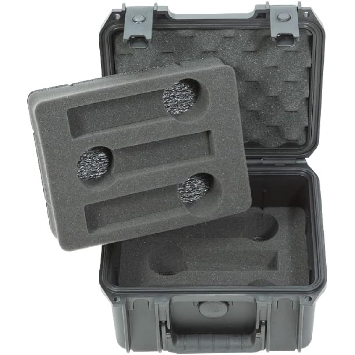 Buggy Injection Molded Case with Foam (6) Microphone with Storage Compartment