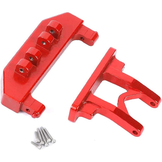1/24 Aluminum Alloy Rear Body Mount for Axial SCX24 RC Crawler Car Upgrade (Red)