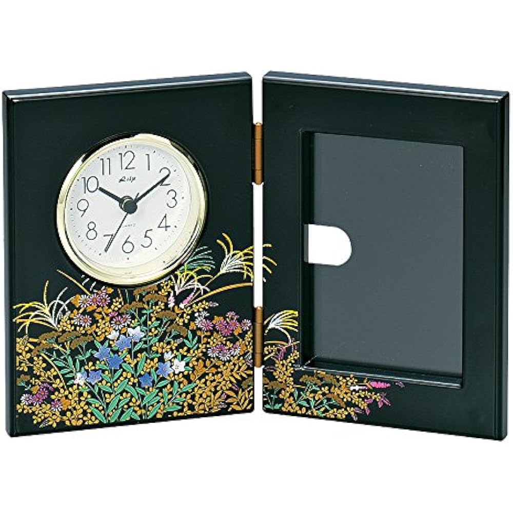 Nakatani Brothers Shokai Yamanaka Lacquerware 6.0 Tempyo Type Quartz & Picture Black Maizuru 33-4109