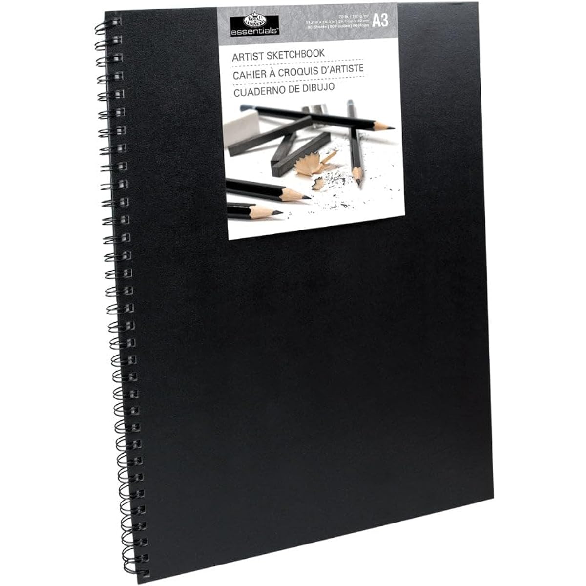Spiral Hardcover Sketchbook 4.1"X5.8"-RSBA6