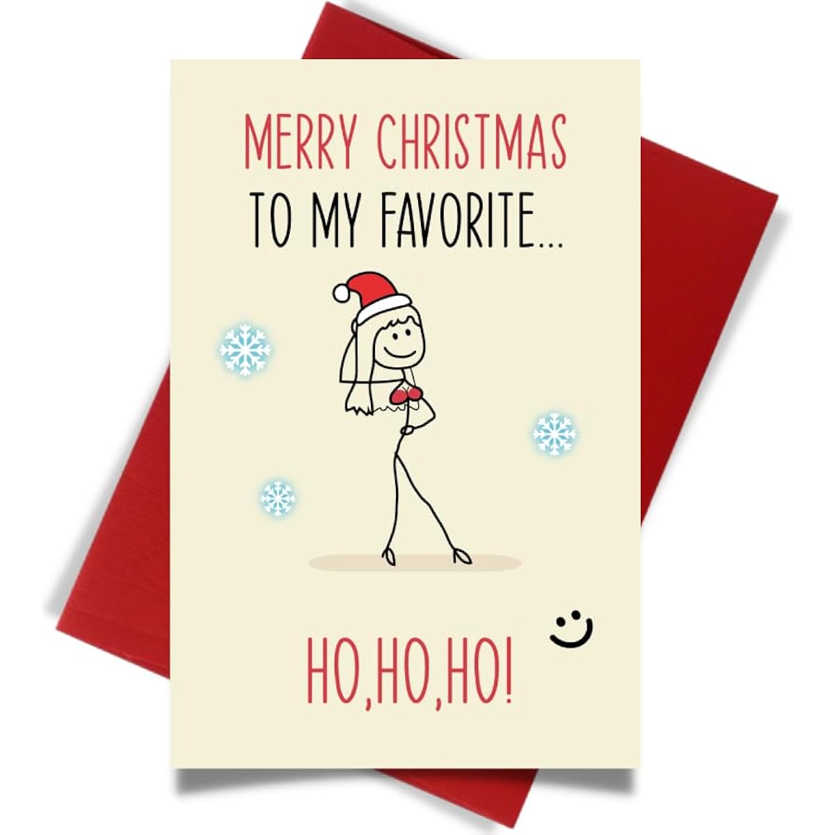 Cheerin Funny Christmas Cards Aunt Niece - Whimsical Christmas Cards for Friends - The Ideal Christmas Gift Choice for Her