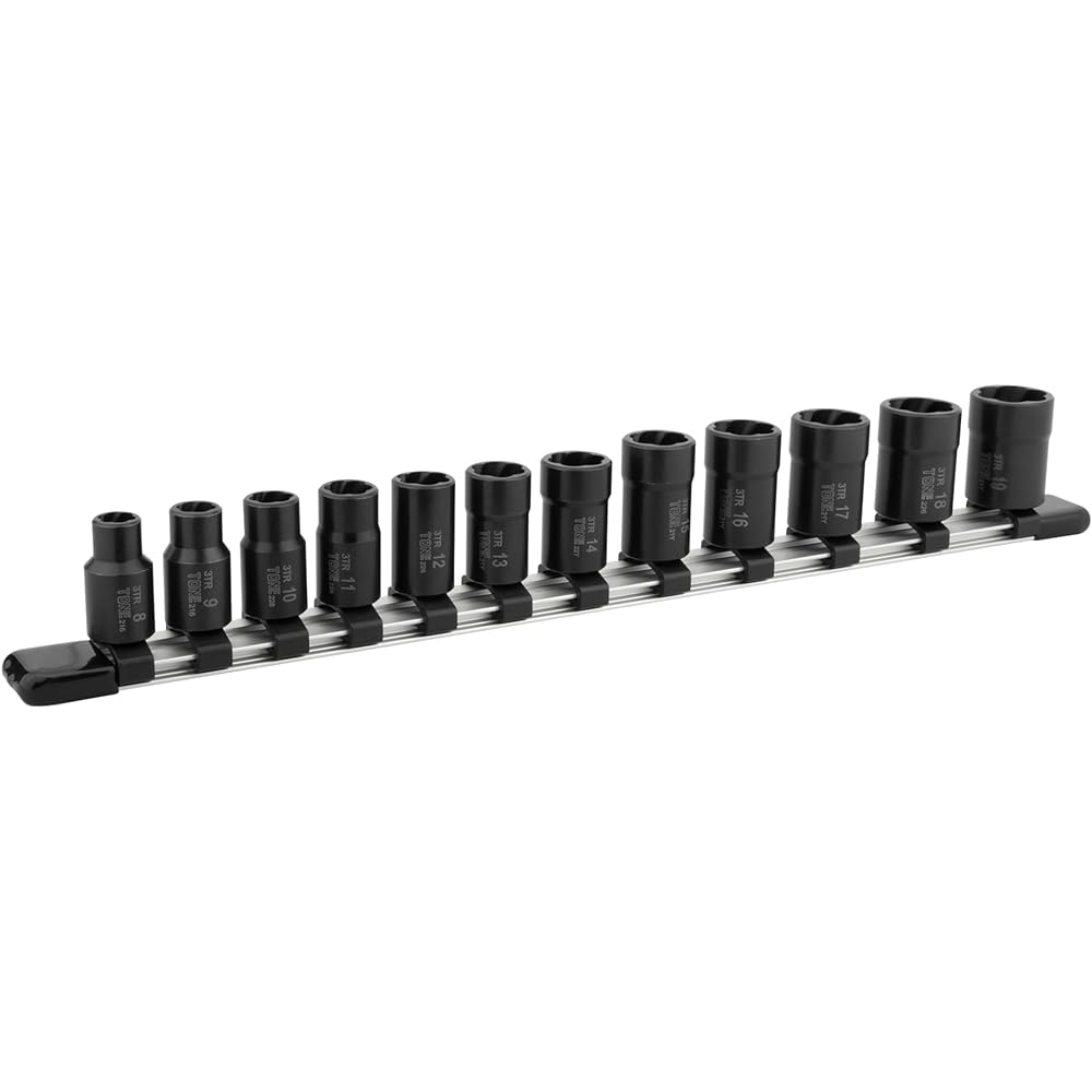 TONE Tornado socket set (with holder) HTR312 Drive angle 9.5mm (3/8") Contents 12 items