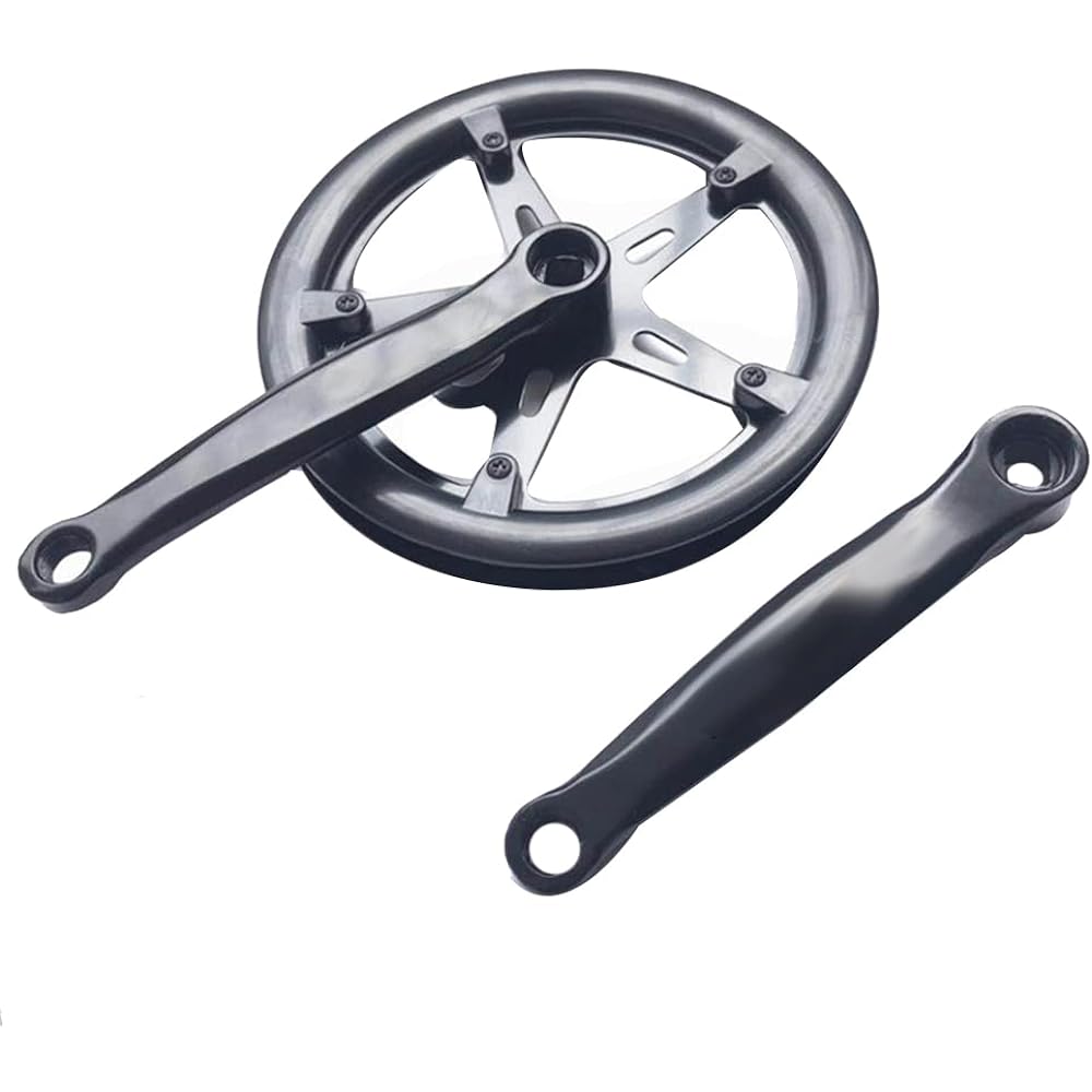 Buerjia 46T Road Bike Crankset Single Speed 170Mm Bicycle Crankset Hollow Tooth Plate Bike Crankset Sprocket Bike Accessories