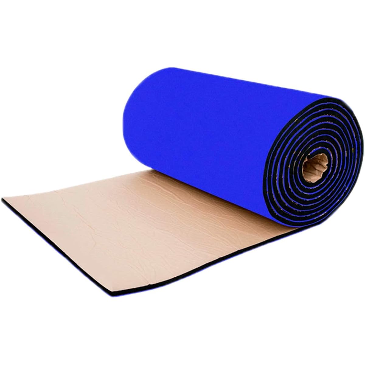 Easy to Install Soundproof Cotton for Drum Room Piano Room Sound Absorbing Cotton Self-Adhesive Sound Deadening Acoustic Panel (Black) (Blue)