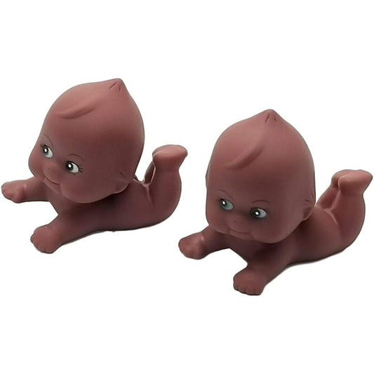 Art Cove 4" Black Kewpie Plastic Dolls Bulk 12 Piece Baby Shower Favors Decorations