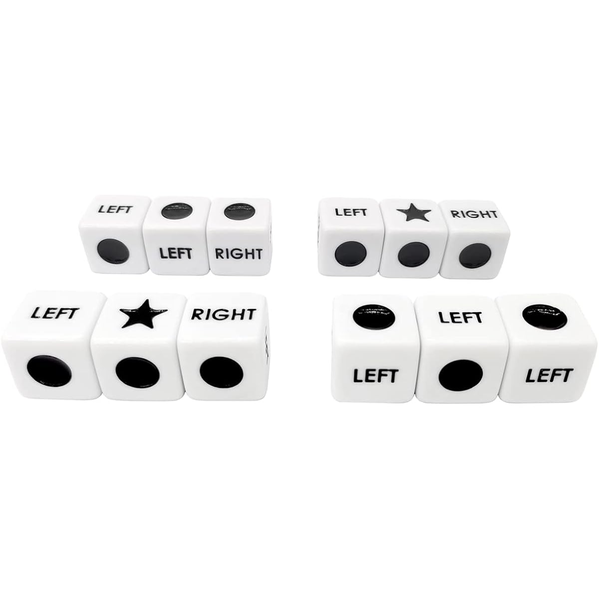 Left and right center dice only 12 dice left and right center dice game Prime dice only