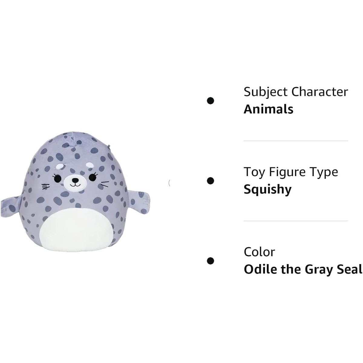Squishmallows Official Kellytoy Plush Sea Creatures Squad Squad Soft Stuffed Animals (10-inch, Odile The Gray Seal)