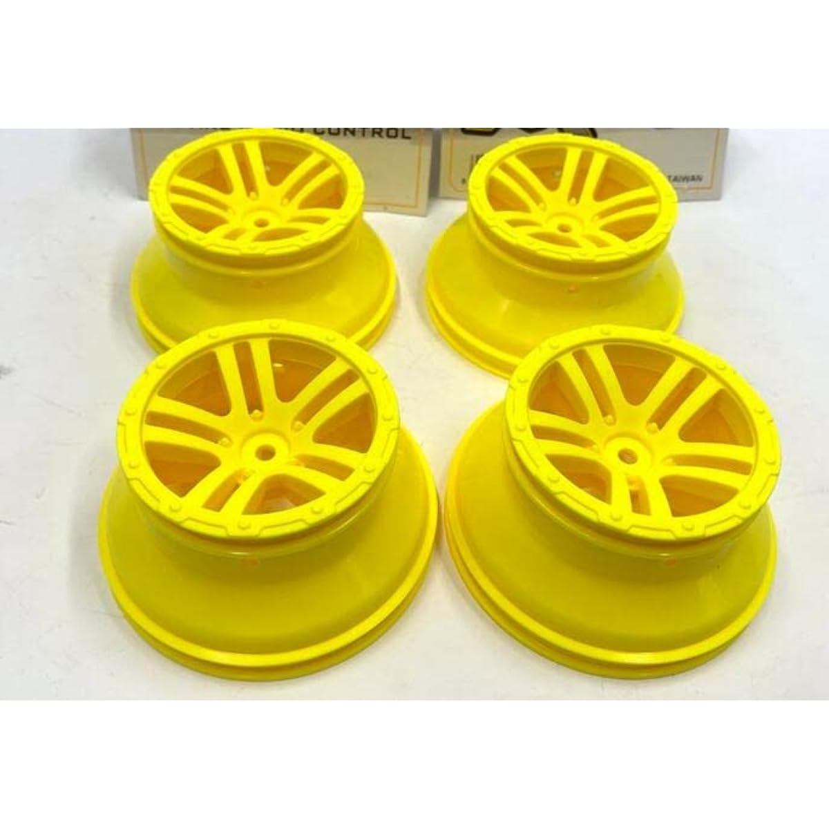 SF055Y 10A 76mm 3" Rim Hex 12mm Wheels (4) 1/10th RC Short Course Truck hobaoTraxxasss Team Associatedd Slash VKAR 10SC VRX 4WD E10SC HIMOTO hpi Slash/SC10/SC6/Blitz