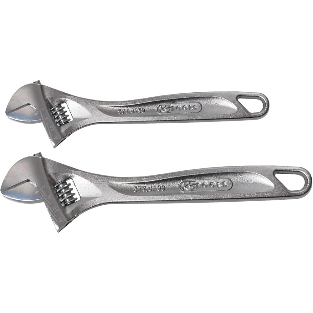 KS TOOLS CLASSIC Adjustable Spanner Set 2 pcs 577.0299 [Parallel Import]