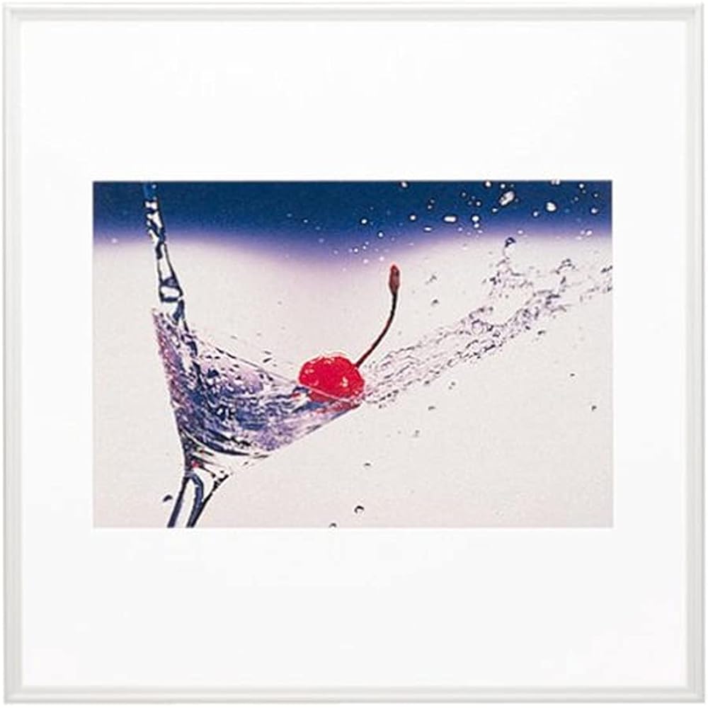 FUJICOLOR Picture Frame Square Mat Frame HQA202 Acrylic 4 Cut Aluminum Black 303128