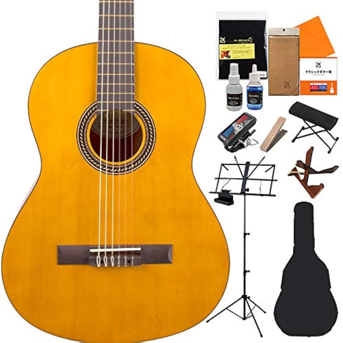 Valencia VC204H Classical Guitar Beginner 14-piece Set Classical Guitar/Hybrid Slim Neck Valencia