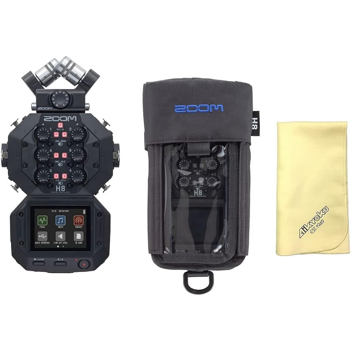 [Includes Aikyoku cloth] [Includes dedicated protective case/PCH-8] ZOOM H8 App-based multi-purpose handheld recorder